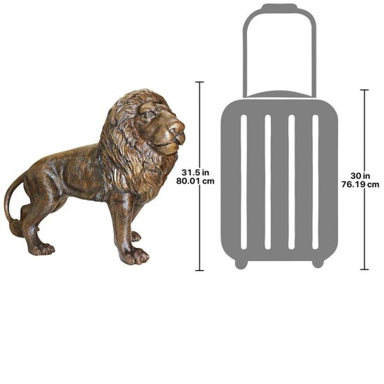 Design Toscano Guardian Lion Right Foot Forward