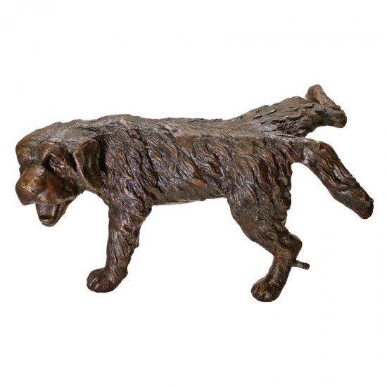 Design Toscano Naughty Puppy Piped Bronze Statue