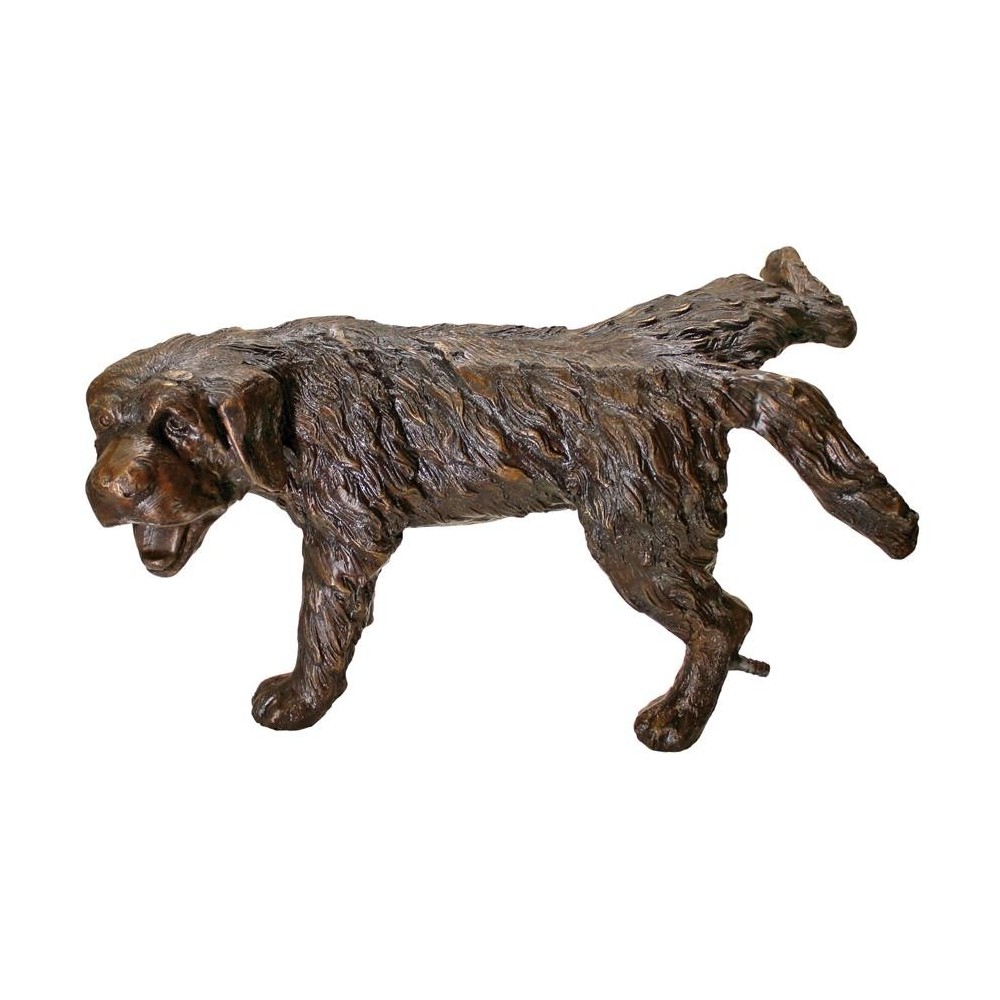 Design Toscano Naughty Puppy Piped Bronze Statue