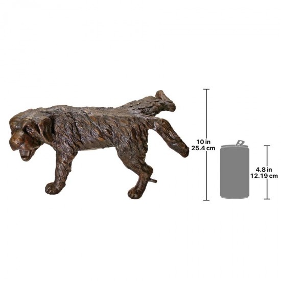 Design Toscano Naughty Puppy Piped Bronze Statue