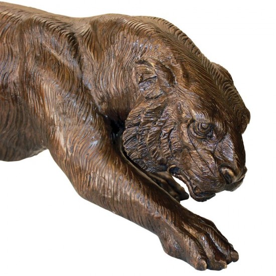 Design Toscano Prowling Tiger Bronze Statue