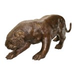 Design Toscano Prowling Tiger Bronze Statue