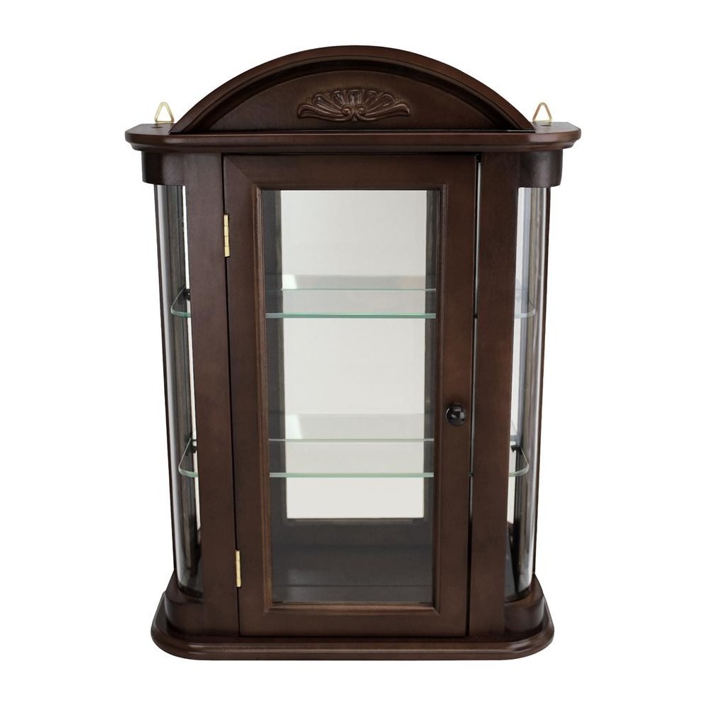 Design Toscano Mahogany Rosedale Curio Cabinet