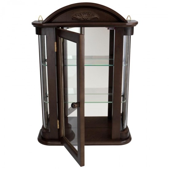 Design Toscano Mahogany Rosedale Curio Cabinet