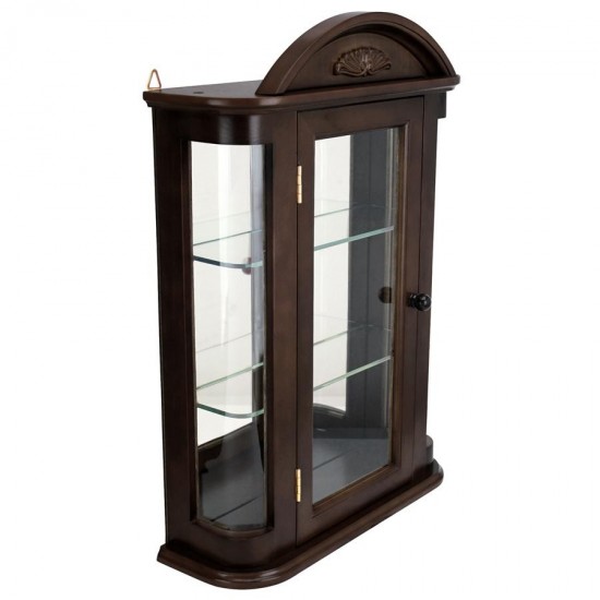 Design Toscano Mahogany Rosedale Curio Cabinet