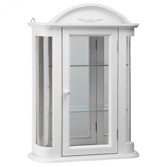 Design Toscano White Rosedale Hardwood Curio Cabinet