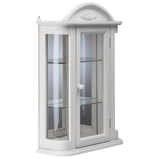 Design Toscano White Rosedale Hardwood Curio Cabinet