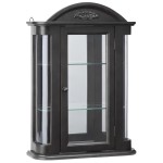 Design Toscano Black Rosedale Hardwood Curio Cabinet