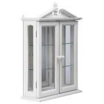 Design Toscano White Amesbury Manor Curio Cabinet