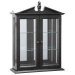 Design Toscano Black Amesbury Manor Curio Cabinet