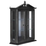 Design Toscano Black Amesbury Manor Curio Cabinet