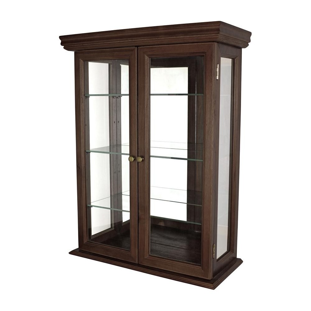 Design Toscano Walnut Country Tuscan Curio Cabinet