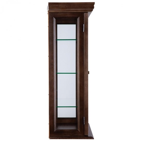 Design Toscano Walnut Country Tuscan Curio Cabinet