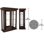 Design Toscano Walnut Country Tuscan Curio Cabinet