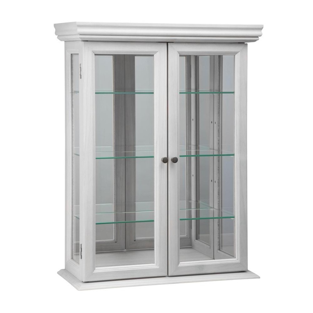 Design Toscano White Country Tuscan Curio Cabinet