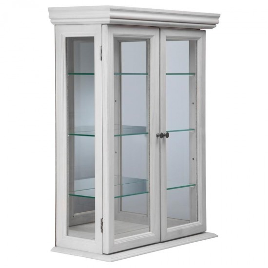 Design Toscano White Country Tuscan Curio Cabinet