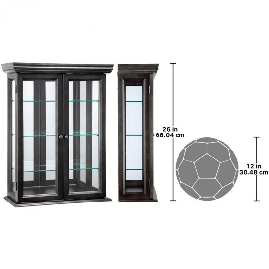 Design Toscano Black Country Tuscan Curio Cabinet