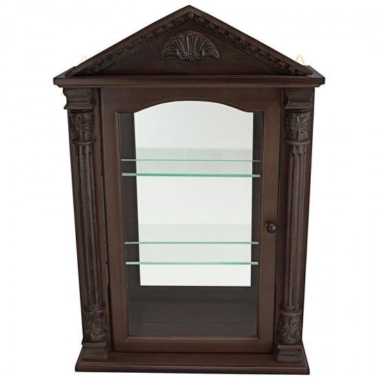 Design Toscano Essex Hall Hardwood Curio Cabinet