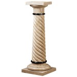 Design Toscano Bottochino Spiraled Marble Column