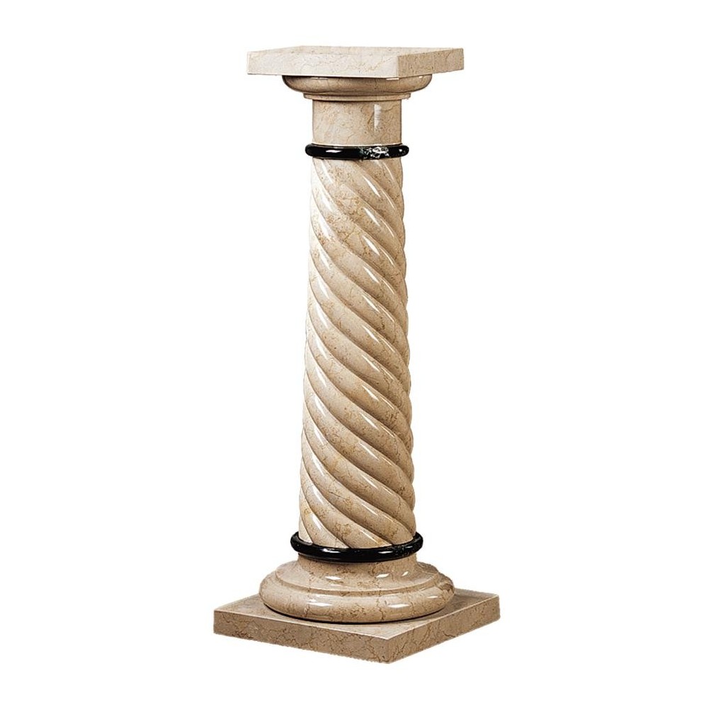 Design Toscano Bottochino Spiraled Marble Column