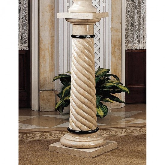 Design Toscano Bottochino Spiraled Marble Column