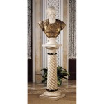 Design Toscano Bottochino Spiraled Marble Column