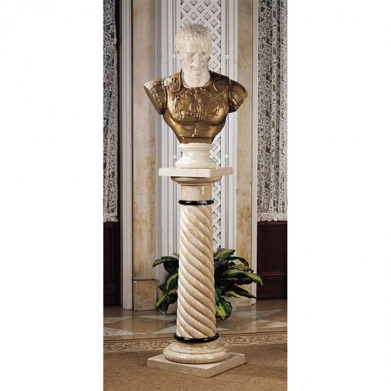 Design Toscano Bottochino Spiraled Marble Column