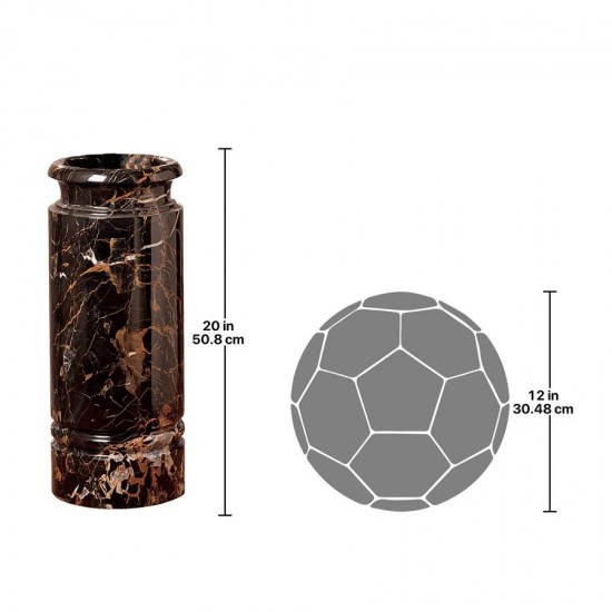 Design Toscano Ebony Marble Umbrella Stand