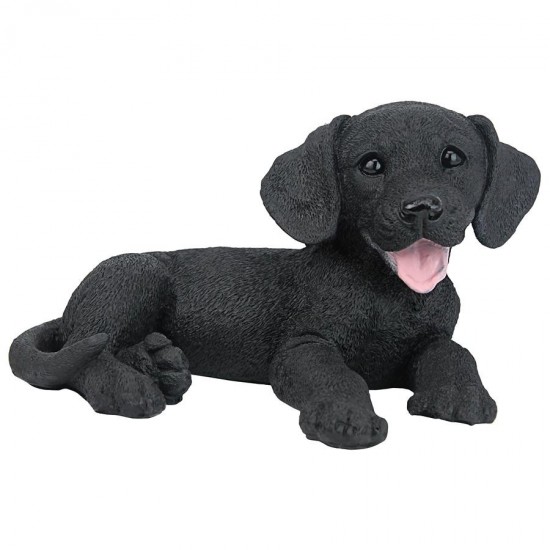 Design Toscano Black Labrador Puppy Statue