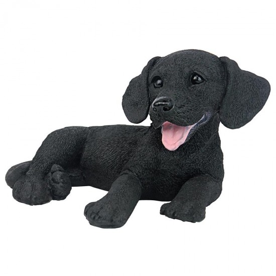 Design Toscano Black Labrador Puppy Statue