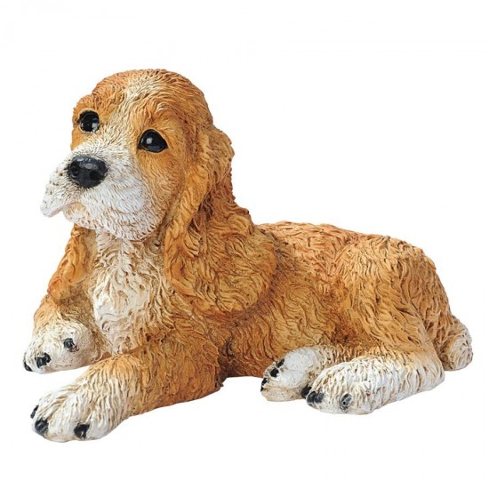 Design Toscano Brown Cocker Spaniel Puppy Statue