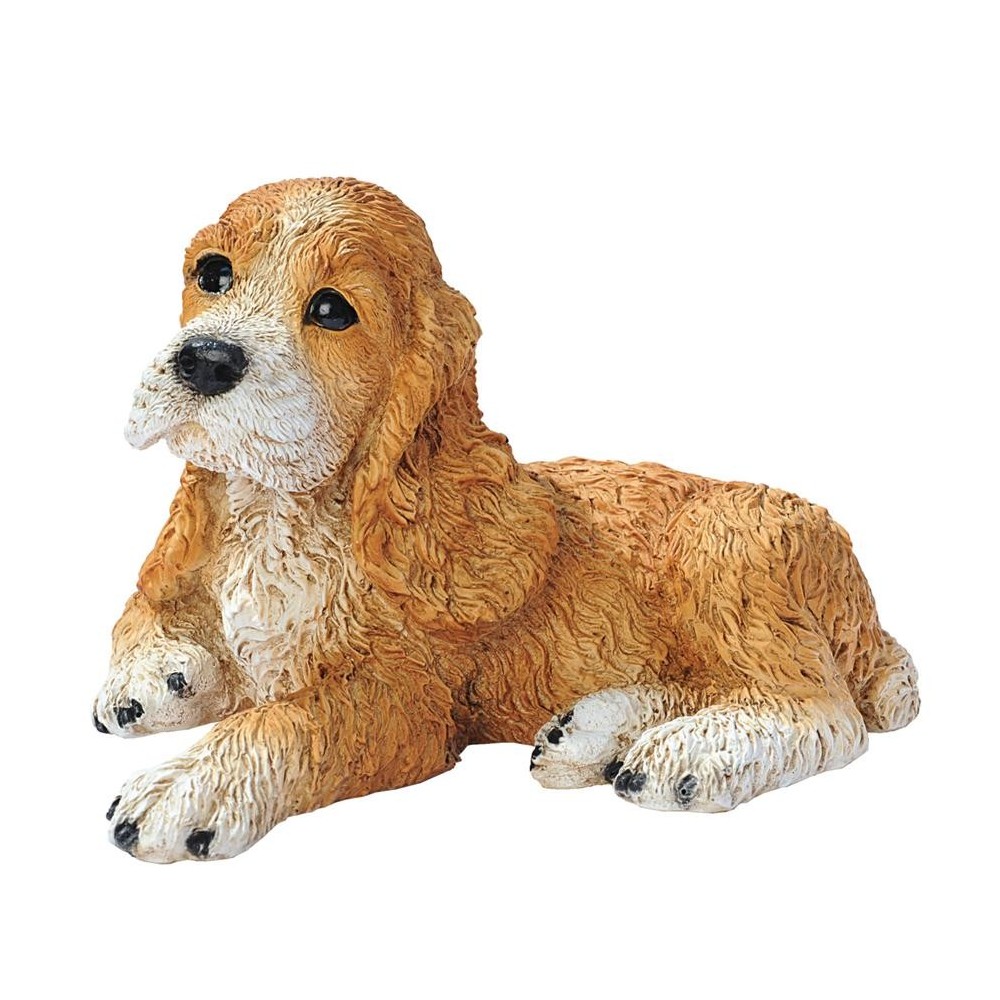 Design Toscano Brown Cocker Spaniel Puppy Statue