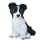 Design Toscano Black & White Border Collie Statue