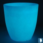 Design Toscano Blue Aria Tall Round Pot 19.5 inch