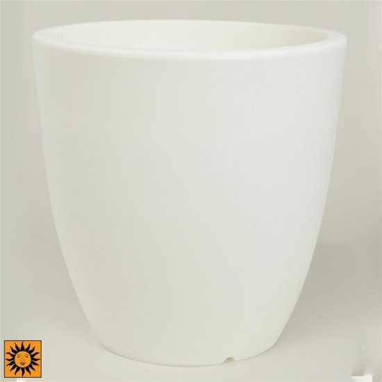 Design Toscano White Aria Tall Round Pot 19.5 inch