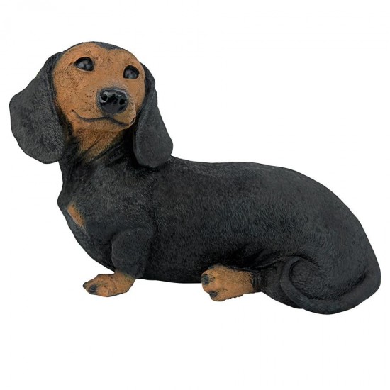 Design Toscano Black Dachshund Puppy Statue