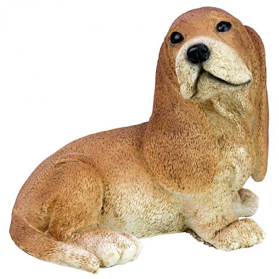 Design Toscano Brown Bassett Puppy Statue