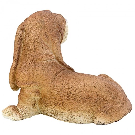 Design Toscano Brown Bassett Puppy Statue