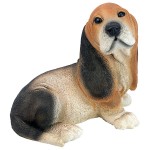 Design Toscano Black & Brown Basset Puppy Statue