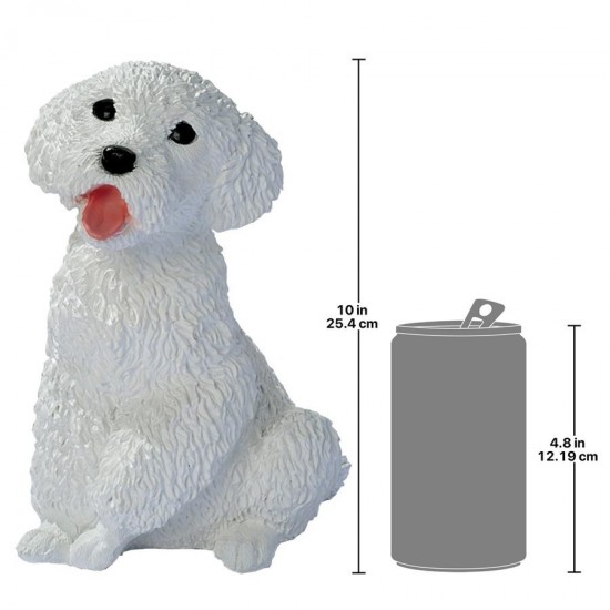 Design Toscano White Poodle Puppy Statue