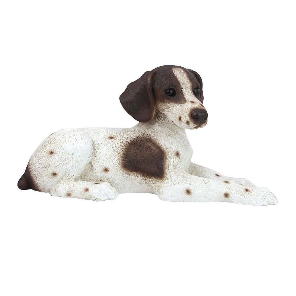 Design Toscano Brown & White Pointer Puppy Statue