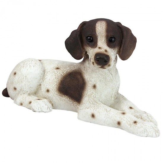 Design Toscano Brown & White Pointer Puppy Statue