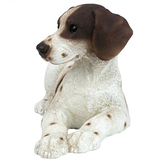 Design Toscano Brown & White Pointer Puppy Statue