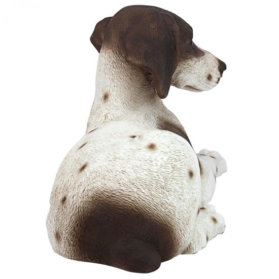 Design Toscano Brown & White Pointer Puppy Statue