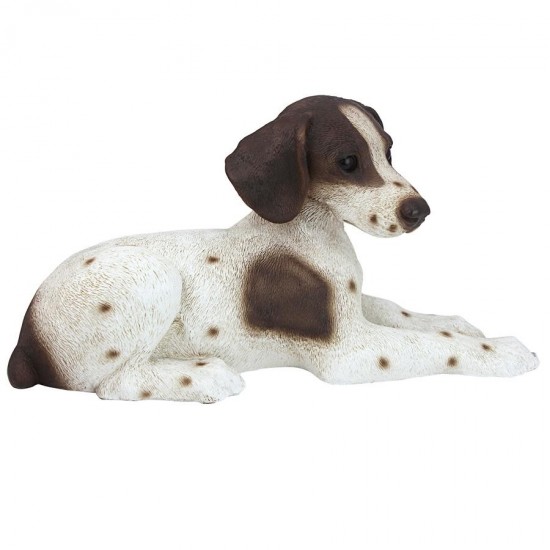 Design Toscano Brown & White Pointer Puppy Statue