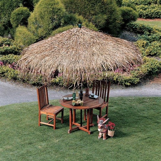 Design Toscano Tropical Thatch Umbrella Cover