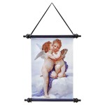 Design Toscano Cupid & Psyche First Kiss Canvas Scroll