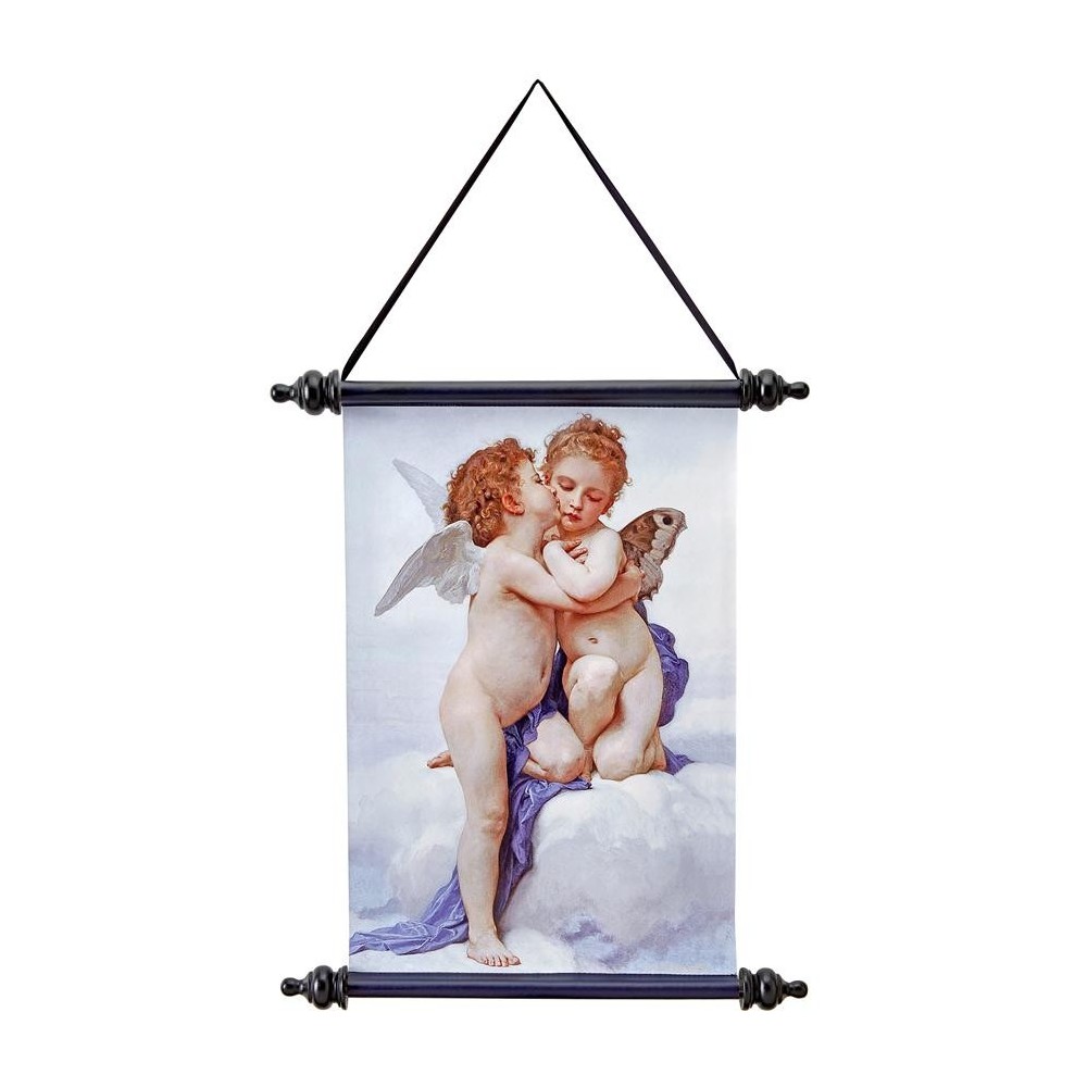 Design Toscano Cupid & Psyche First Kiss Canvas Scroll