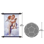 Design Toscano Cupid & Psyche First Kiss Canvas Scroll