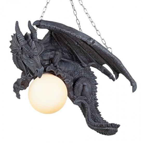 Design Toscano Nights Fury Dragon Lamp